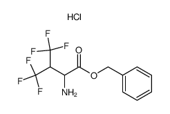 DL-hexafluorovaline benzyl ester hydrochloride结构式