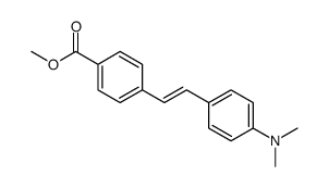 methyl 4-[2-[4-(dimethylamino)phenyl]ethenyl]benzoate结构式