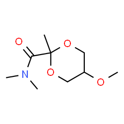 1,3-Dioxane-2-carboxamide,5-methoxy-N,N,2-trimethyl-,cis-(9CI) Structure