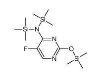 5-fluoro-N,N-bis(trimethylsilyl)-2-trimethylsilyloxypyrimidin-4-amine结构式