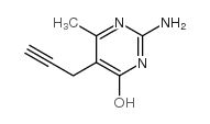 2-氨基-4-羟基-6-甲基-5-炔丙基嘧啶结构式