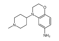 4-(1-methylpiperidin-4-yl)-2,3-dihydro-1,4-benzoxazin-6-amine结构式