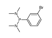 1-(3-bromophenyl)-N,N,N',N'-tetramethylphosphanediamine Structure