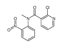 2-chloro-N-methyl-N-(2-nitrophenyl)pyridine-3-carboxamide结构式