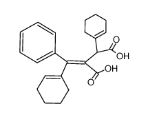 (E)-2-(cyclohex-1-en-1-yl)-3-(cyclohex-1-en-1-yl(phenyl)methylene)succinic acid结构式