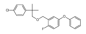 3-Phenoxy-6-fluorobenzyl 2-(4-chlorophenyl)-2-methylpropyl ether Structure