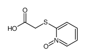 2-(1-oxidopyridin-1-ium-2-yl)sulfanylacetic acid Structure