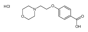 4-(2-morpholin-4-ylethoxy)benzoic acid,hydrochloride Structure