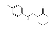 2-[(p-tolylamino)methyl]cyclohexanone Structure