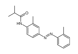 2-methyl-N-[2-methyl-4-[(2-methylphenyl)diazenyl]phenyl]propanamide结构式