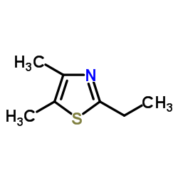 2-乙基-4,5-二甲基噻唑结构式