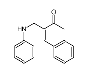 3-(anilinomethyl)-4-phenylbut-3-en-2-one结构式