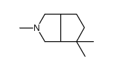2,4,4-trimethyl-1,3,3a,5,6,6a-hexahydrocyclopenta[c]pyrrole结构式