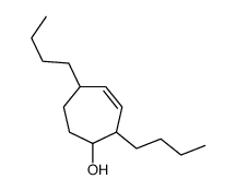 2,5-dibutylcyclohept-3-en-1-ol结构式