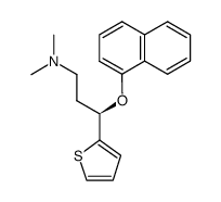 (R)-(-)-N,N-dimethyl-3-(1-naphthalenyloxy)-3-(2-thienyl)propylamine Structure