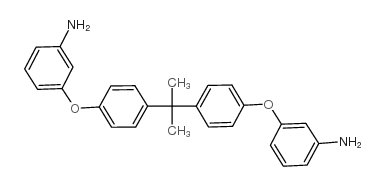 2,2-双[4-(3-氨基苯氧基)苯基]丙烷结构式