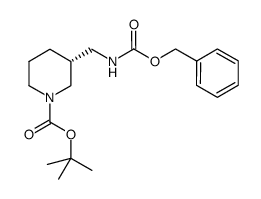 (R)-1-boc-3-(cbz-氨基-甲基)-哌啶结构式