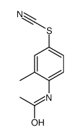 (4-acetamido-3-methylphenyl) thiocyanate Structure
