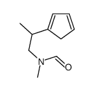 N-(2-cyclopenta-1,3-dien-1-ylpropyl)-N-methylformamide结构式