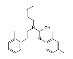 1-butyl-3-(2,4-dimethylphenyl)-1-[2-(2-methylphenyl)ethyl]urea Structure