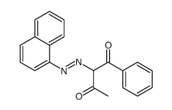 2-(naphthalen-1-yldiazenyl)-1-phenylbutane-1,3-dione Structure