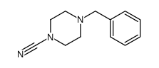4-benzylpiperazine-1-carbonitrile Structure