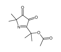 2-(5,5-dimethyl-3,4-dioxopyrrol-2-yl)propan-2-yl acetate结构式