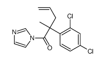 2-(2,4-dichlorophenyl)-1-imidazol-1-yl-2-methylpent-4-en-1-one结构式