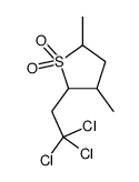 3,5-dimethyl-2-(2,2,2-trichloroethyl)thiolane 1,1-dioxide结构式
