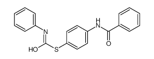 S-(4-benzamidophenyl) N-phenylcarbamothioate结构式
