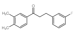 3',4'-DIMETHYL-3-(3-FLUOROPHENYL)PROPIOPHENONE结构式