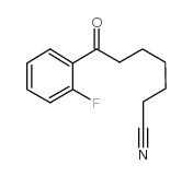 7-(2-fluorophenyl)-7-oxoheptanenitrile Structure