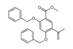2,4-bis-benzyloxy-5-isopropenyl-benzoic acid methyl ester Structure