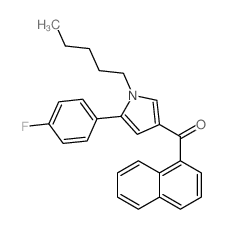 (5-(4-氟苯基)-1-戊基-1H-吡咯-3-基)(萘-1-基)甲酮结构式