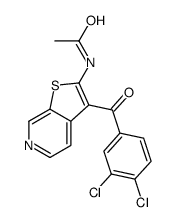 N-[3-(3,4-dichlorobenzoyl)thieno[2,3-c]pyridin-2-yl]acetamide结构式