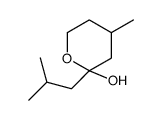 4-methyl-2-(2-methylpropyl)oxan-2-ol Structure