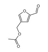 (5-formylfuran-3-yl)methyl acetate Structure