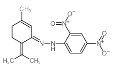 p-Mentha-1,4(8)-dien-3-one, (2,4-dinitrophenyl)hydrazone (en)结构式