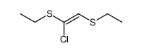 1,2-bis-ethylsulfanyl-1-chloro-ethene结构式