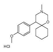 5-(4-甲氧基苯基)-3-甲基-1-氧杂-3-氮杂螺[5.5]十一烷盐酸盐结构式