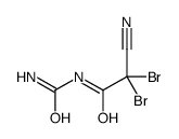 2,2-dibromo-N-carbamoyl-2-cyanoacetamide结构式