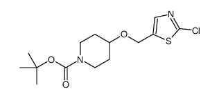 4-(2-Chloro-thiazol-5-ylmethoxy)-piperidine-1-carboxylicacidtert-butylester Structure