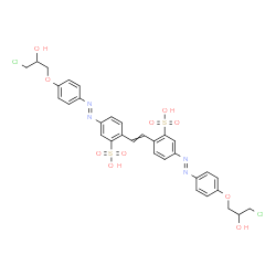 4,4'-bis[[4-(3-chloro-2-hydroxypropoxy)phenyl]azo]stilbene-2,2'-disulphonic acid Structure