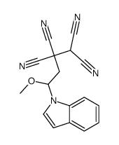 4-indol-1-yl-4-methoxybutane-1,1,2,2-tetracarbonitrile结构式