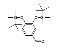 3,4-双(叔丁基二甲基甲硅烷氧基)苯甲醛结构式