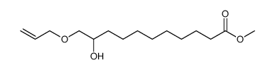 11-Allyloxy-10-hydroxy-undecanoic acid methyl ester结构式