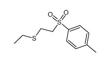 1-ethylsulfanyl-2-(toluene-4-sulfonyl)-ethane结构式