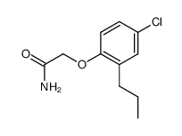 (4-chloro-2-propyl-phenoxy)-acetic acid amide结构式