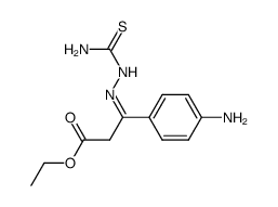 3-(4-amino-phenyl)-3-thiosemicarbazono-propionic acid ethyl ester Structure