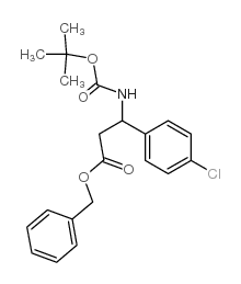 3-N-Boc-氨基-3-(4-氯苯基)丙酸苄酯结构式